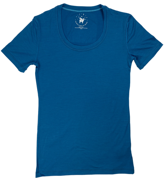 Women's Castawy Tee--Glacial Blue