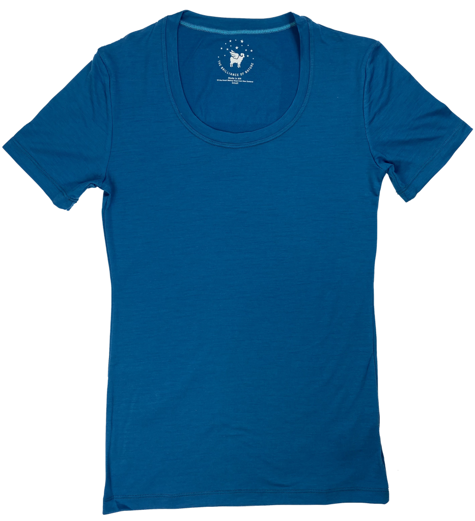 Women's Castawy Tee--Glacial Blue