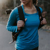 Women's Wayfarer Long Sleeve--Caviar Stripe